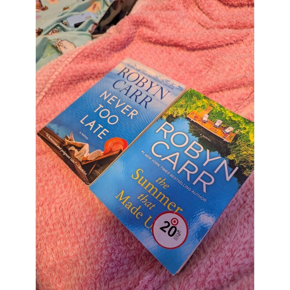 Robyn Carr Paperback Romance Book Lot (2) Never Too Late & Summer That Made Us - Picture 2 of 7